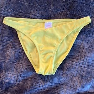 Exhilaration, yellow, cheeky bikini bottoms